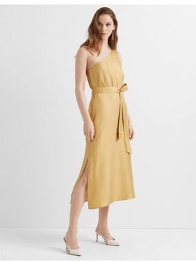 club monaco one shoulder dress Club Monaco Black/whiteOne Shoulder Mini Party Dress Size 4 NWT
